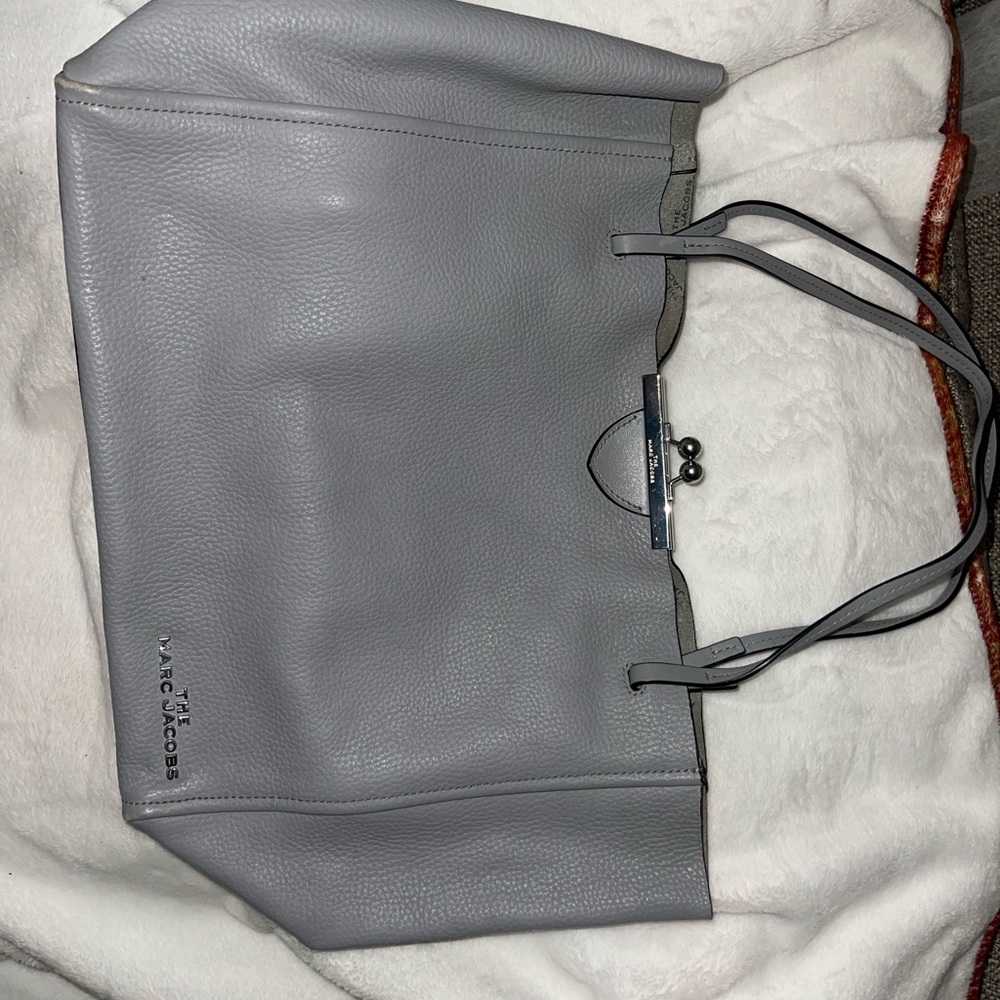 Marc Jacobs Gray Structured Tote Bag